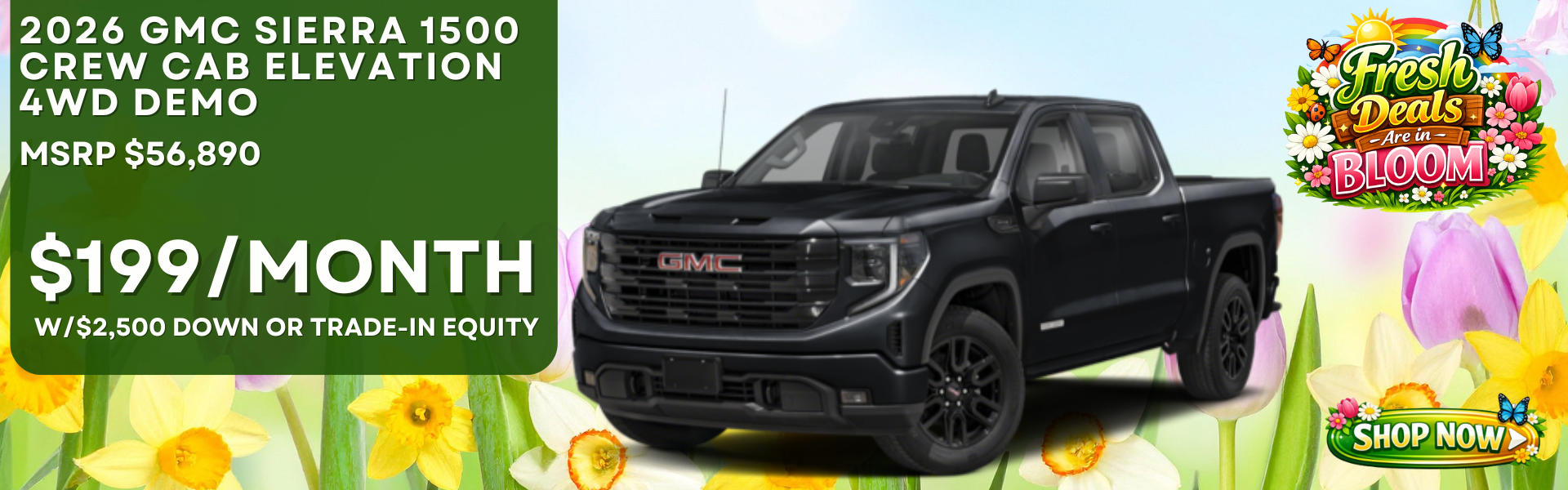 2026 GMC SIERRA 1500 CREW CAB ELEVATION 4WD DEMO