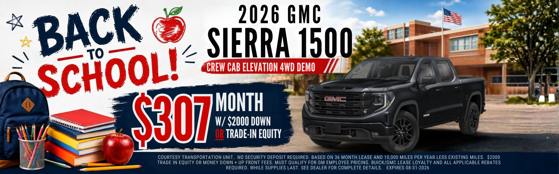 2026 GMC SIERRA 1500 CREW CAB ELEVATION 4WD DEMO