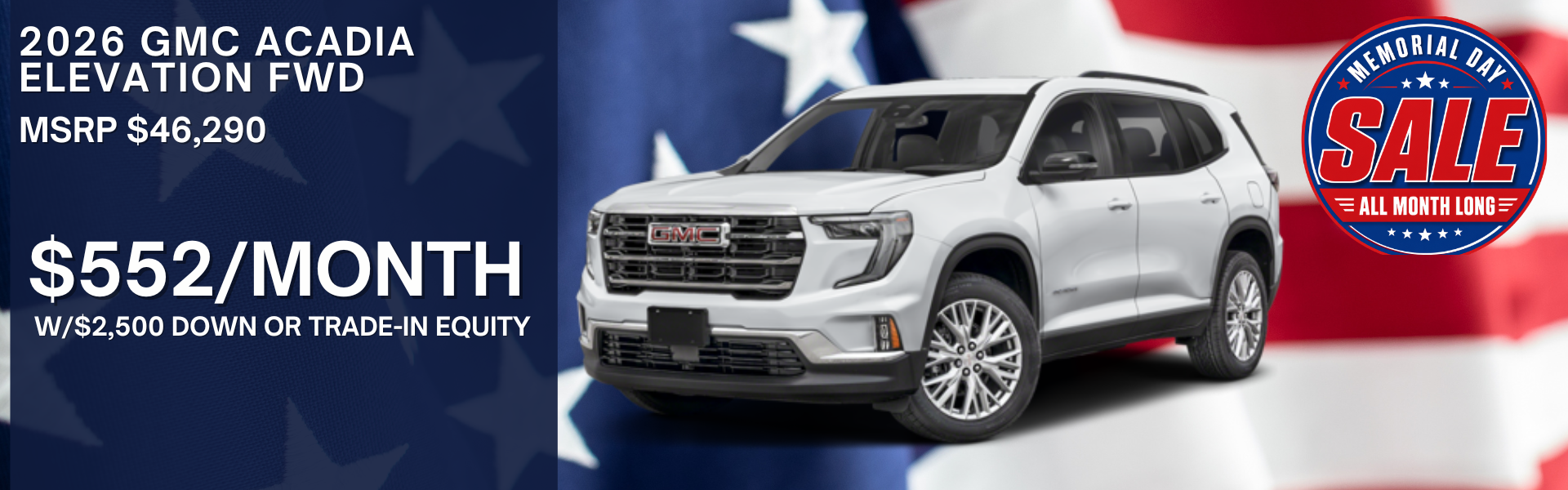 2026 GMC ACADIA ELEVATION FWD